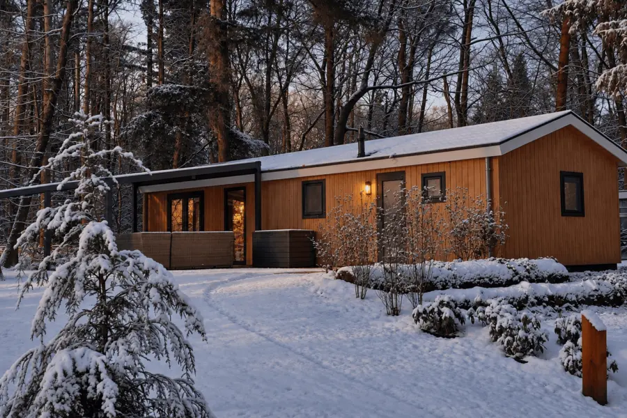 Sneeuw Bos Chalet 2